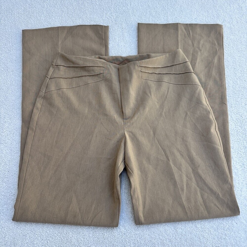 A. Byer Y2K Low Rise Taupe Pleated Trousers Vintage Pants - Size 11